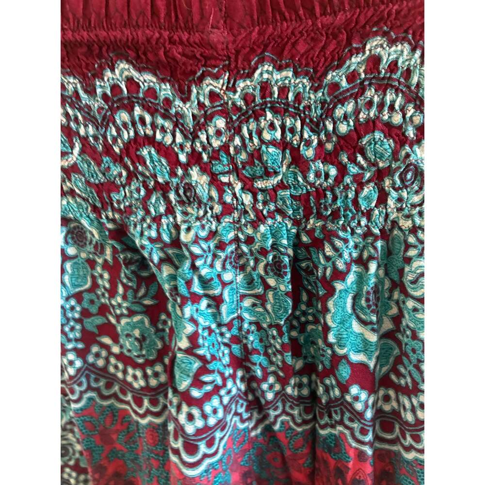 Red and Blue Boho Bohemian Pants - Picture 14 of 16
